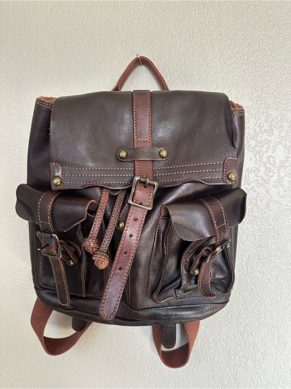 Bed Stu leather Vintage-Style Backpack